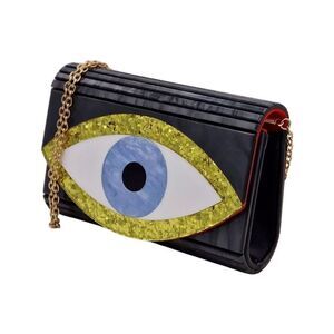 New Kurt Geiger London Evil Eye Acrylic Party Clutch Handbag